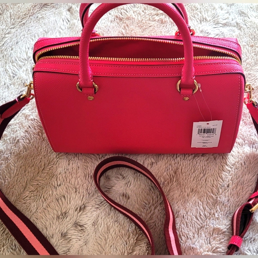 Coach Hot Pink Rowan Crossbody Bag, NWT - Picture 2 of 6